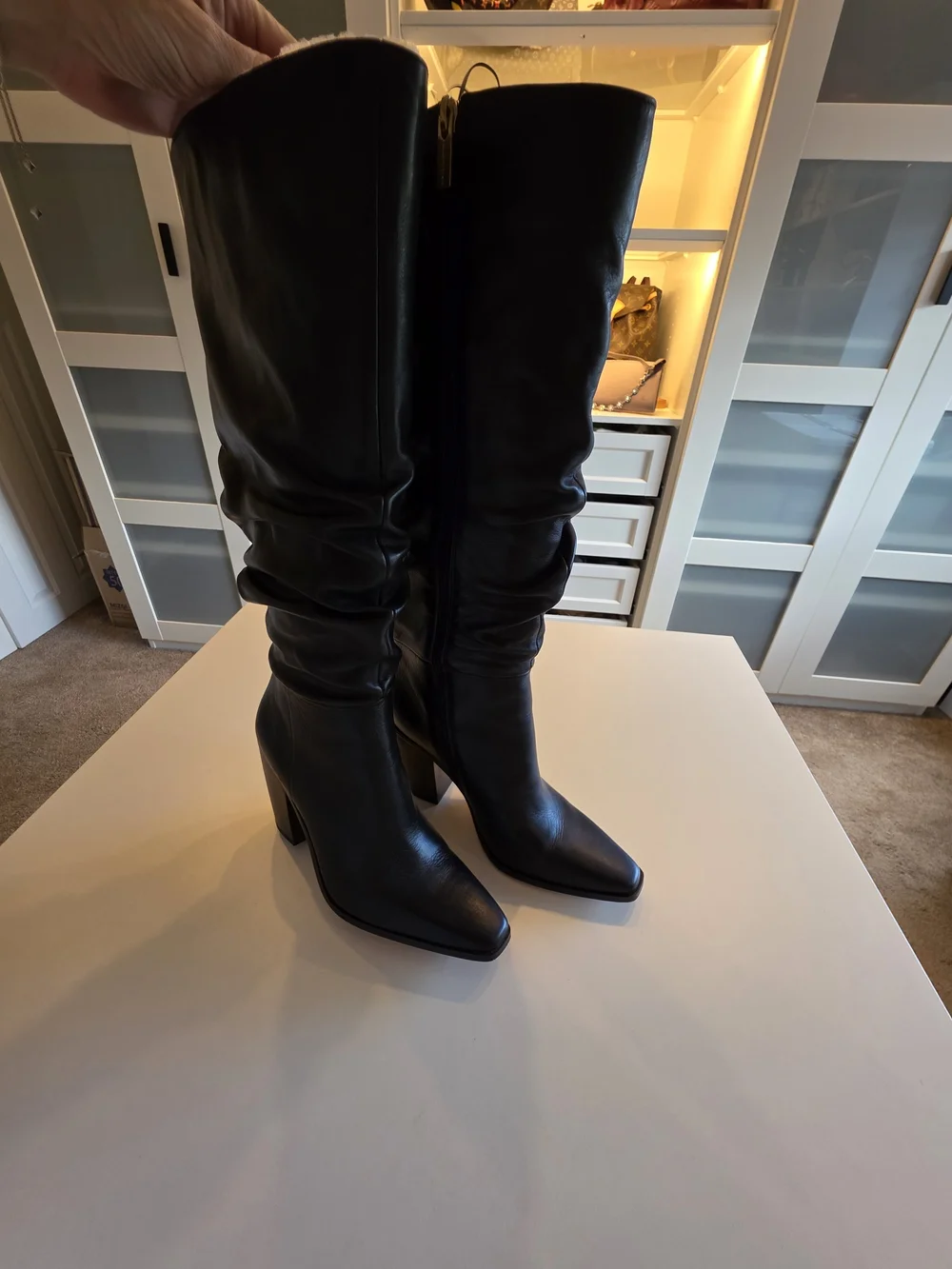 Vince Camuto Aprine Leather Boot -Sz 7.5